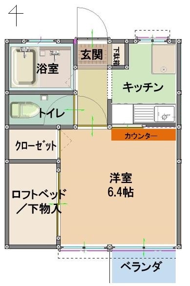 アパートの図面